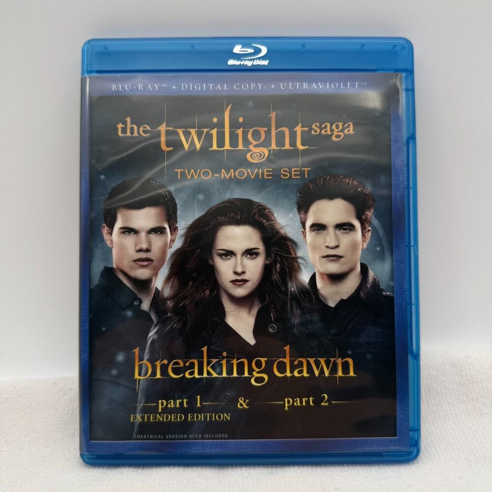 Twilight Breaking Dawn Part 1 & Part 2 Blu Ray DVD